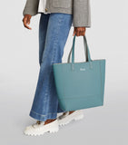 Fern Reversible Tote Bag Blue and Silver...حقيبة يد ذات وجهين باللونين الأزرق والفضي