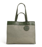 Harrods Barbican Woven Green Tote Bag...حقيبة باربيكان المنسوجة باللون الأخضر