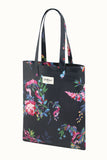 Birds and Rose Shiny Book Bag...حقيبة كتب لامعة بتصميم طيور وورود