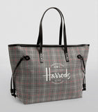 Southbank Grey Check Tote Bag...حقيبة منقوشة باللون الرمادي