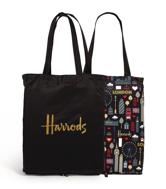 Glitter London and Logo Pocket Shopper Bag (Set of 2)