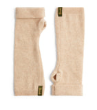 Harrods Cream Recycled Cashmere Fingerless Gloves