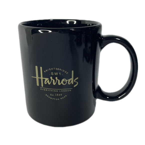 Harrods New Black Logo Mug كوب اسود جديد من هارودز
