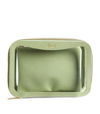 Transparent Oxford Pale Green Cosmetic Bag Set...مجموعة حقيبة مستحضرات تجميل شفافة باللون الأخضر من أكسفورد