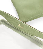 Transparent Oxford Pale Green Cosmetic Bag Set...مجموعة حقيبة مستحضرات تجميل شفافة باللون الأخضر من أكسفورد