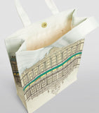 Harrods Architecture Medium Shopper Bag.. حقيبة تسوق متوسطة الحجم بنقشة الهندسة المعمارية لهارودز