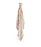 Harrods London Pastel Print Silk Scarfوشاح حريري بطبعة باستيل لندن