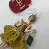 Harrods Gold Glitter Dress Girl..فستان هارودز الذهبي اللامع للبنات