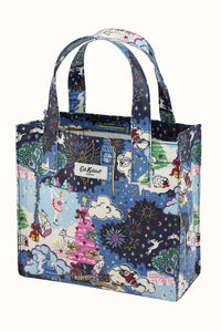 Christmas Sky Small Book Bag...حقيبة كتب صغيرة بنقشة سماء عيد الميلاد