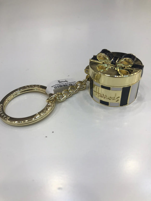 Pill Box Stripe Keyring...سلسلة مفاتيح مخططة على شكل علبة