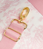 Harrods Toile Pink Large Foldaway Bag