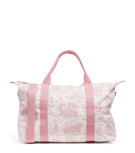 Harrods Toile Pink Large Foldaway Bag