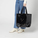 Ted Baker Women's Nicon Knot Bow Large Icon Bag - Blackحقيبة تيد بيكر النسائية بحجم كبير بأيقونية سوداء