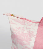 Harrods Toile Pink Large Foldaway Bag
