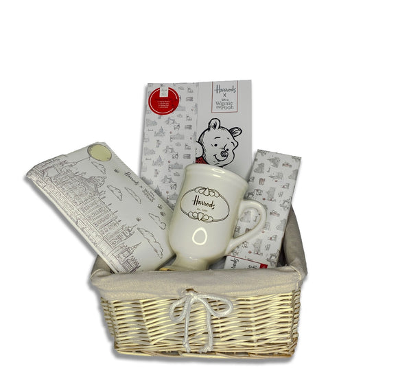 Harrods x Winnie Cream Mug Basket