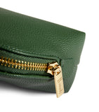 Harrods Oxford Green Half Moon Cosmetic Bag