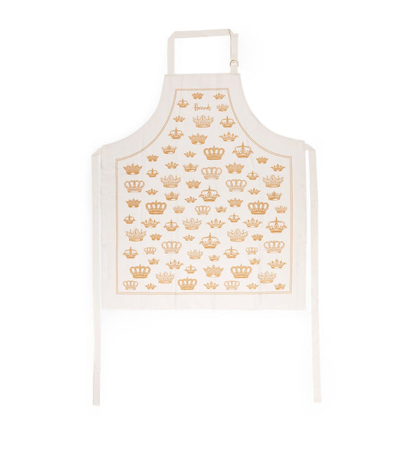 Adult Crown Print Apron...مريلة مطبوعة على شكل تاج للكبار
