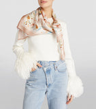Harrods London Pastel Print Silk Scarfوشاح حريري بطبعة باستيل لندن