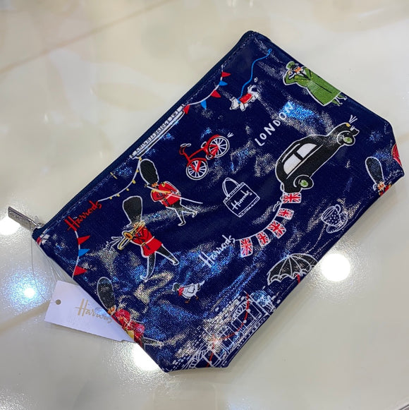 Harrods SW1 Travel Pouch Cosmetic Bag