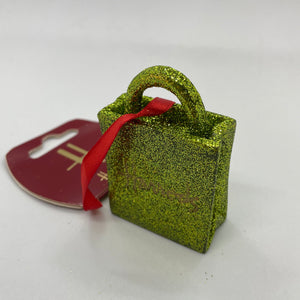 Harrods Green Glitter Shopper Bag...حقيبة تسوق هارودز الخضراء اللامعة