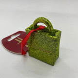 Harrods Green Glitter Shopper Bag...حقيبة تسوق هارودز الخضراء اللامعة