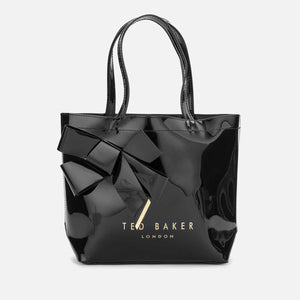 Ted Baker Women's Nikicon Knot Bow Small Icon Bag - Black...حقيبة تيد بيكر النسائية الصغيرة أيقونية - سوداء