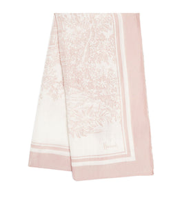 Harrods Pink Print Silk Scarf...وشاح حريري مطبوع باللون الوردي من هارودز