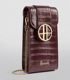 Harrods Battersea Mini Croc Embossed Nano Bag
