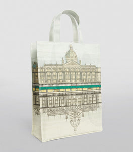 Harrods Architecture Medium Shopper Bag.. حقيبة تسوق متوسطة الحجم بنقشة الهندسة المعمارية لهارودز