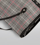 Southbank Grey Check Tote Bag...حقيبة منقوشة باللون الرمادي