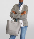 Fern Reversible Tote Bag Blue and Silver...حقيبة يد ذات وجهين باللونين الأزرق والفضي
