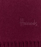 Fringed Wool Scarf Maroon