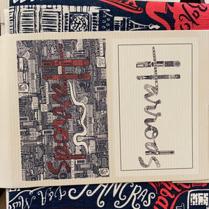 Harrods Picture Font Tea Towel...منشفة شاي بخط الصورة