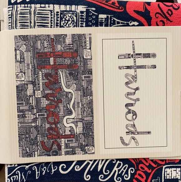 Harrods Picture Font Tea Towel...منشفة شاي بخط الصورة
