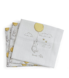 Harrods Winnie the Pooh 3 Muslins Set
