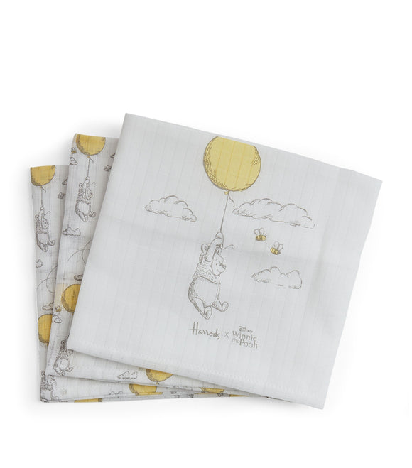 Harrods Winnie the Pooh 3 Muslins Set