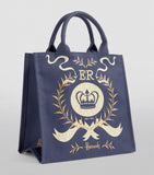 Small Navy Queen's Platinum Jubilee Shopper Bag