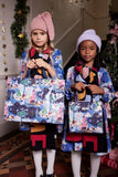 Christmas Sky Small Book Bag...حقيبة كتب صغيرة بنقشة سماء عيد الميلاد