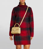 Harrods Brent Olive Grab Cross Body Bag..حقيبة كروس