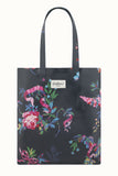 Birds and Rose Shiny Book Bag...حقيبة كتب لامعة بتصميم طيور وورود