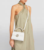 Harrods Brent White Grab Cross Body Bag...حقيبة كروس باللون الابيض