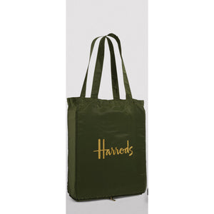 Green Logo Pocket Shopper Bag