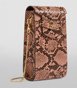 Nano Mini Snake Print Phone Bag
