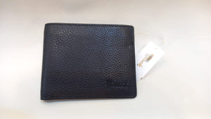 Ren Leather Black Logo Bifold Wallet...محفظة رين الجلدية السوداء