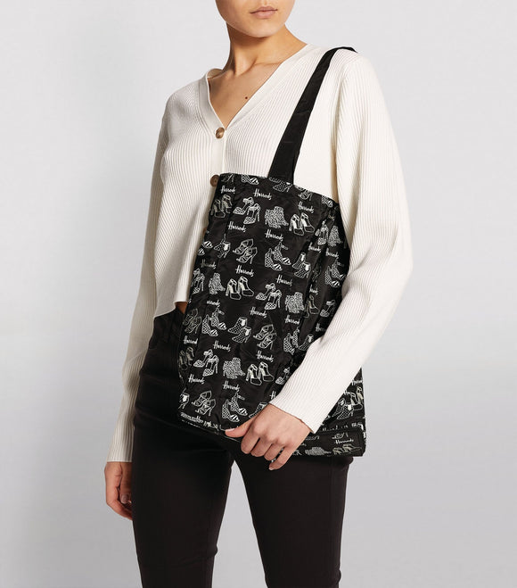 Shoes Recycled Pocket Shopper Bag...حقيبة تسوق جيبية للأحذية