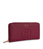 Harrods Finchley Long Wallet Maroon Logo