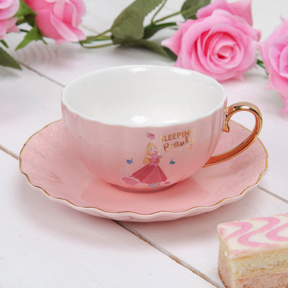 Princess Sleeping Beauty Pink Cup and Saucer