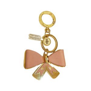 Harrods Pink Large Bow Charm Keyring