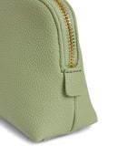 Harrods Oxford Light Green Half Moon Cosmetic Bag...حقيبة مستحضرات تجميل هارودز أكسفورد خضراء فاتحة
