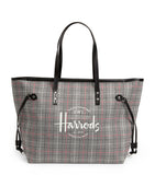 Southbank Grey Check Tote Bag...حقيبة منقوشة باللون الرمادي